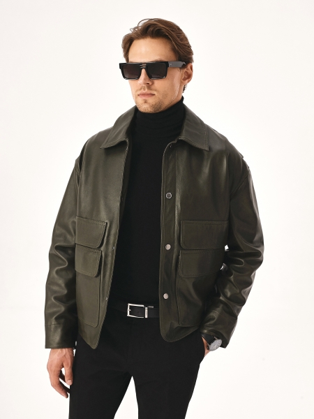 Pánský černo-hnědý oboustranný opasek BRENO