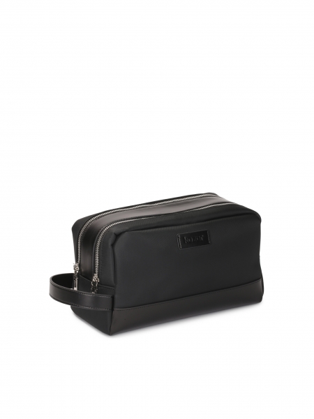Černá dvoukomorová kosmetická taška  JERONIMO