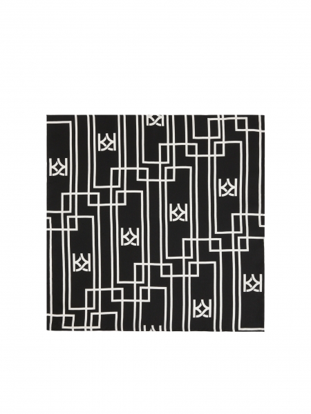 Elegantní vzorovaný hedvábný kapesníček DAUKAT