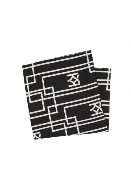 Elegantní vzorovaný hedvábný kapesníček DAUKAT