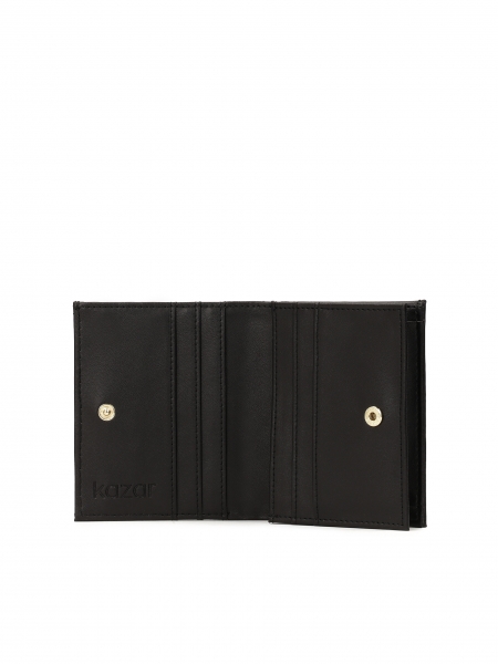Černá peněženka pravidelného tvaru VISTA