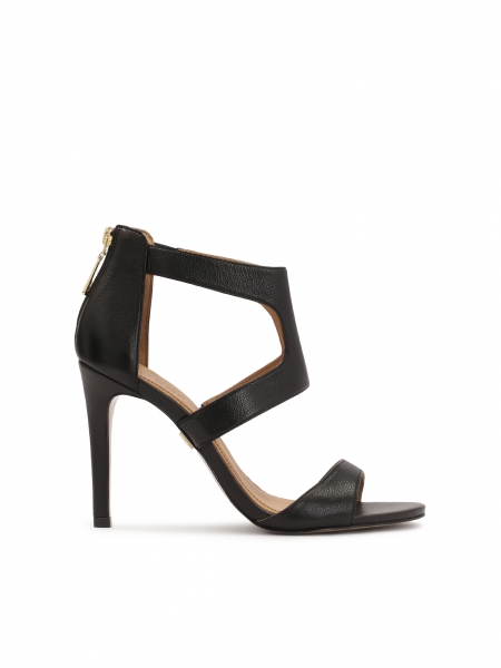 Sandály se zipem na vestavěném podpatku MEGAN