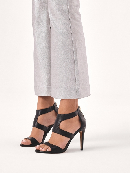 Sandály se zipem na vestavěném podpatku MEGAN
