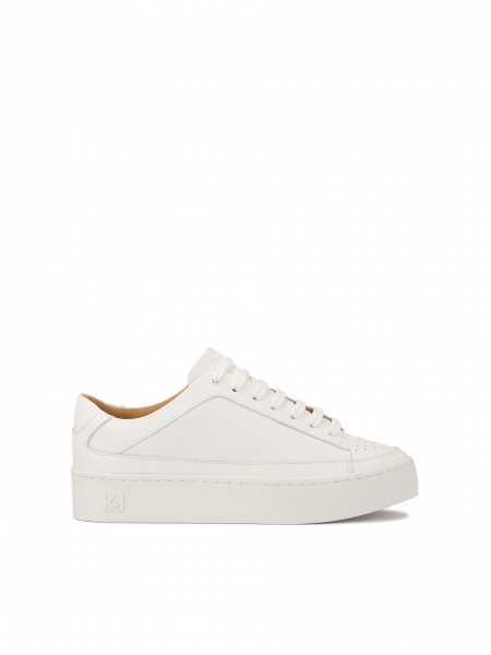 Bílé tenisky s perforací na nose MALIA