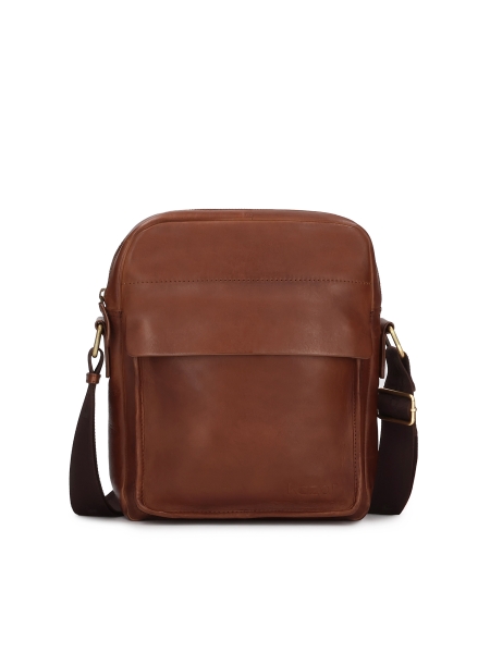 Hnědá poštovní taška přes rameno FABIANN