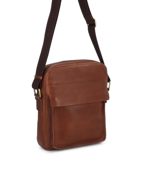 Hnědá poštovní taška přes rameno FABIANN