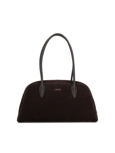 Hnědá semišová kabelka KYLE