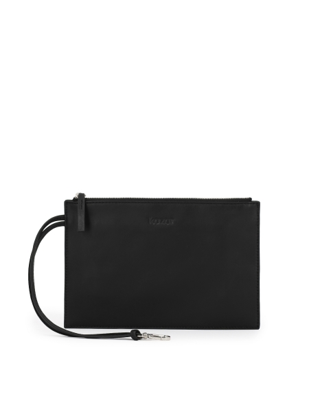 Kožený organizér do kabelky s popruhem a karabinou CLARISSA