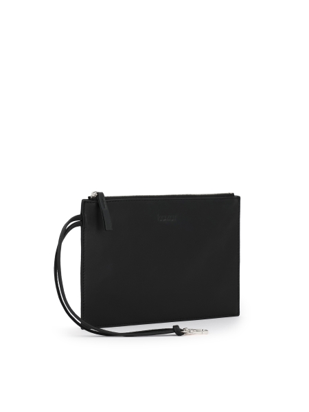 Kožený organizér do kabelky s popruhem a karabinou CLARISSA