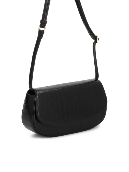 Černá pevná kabelka s jedinečným vzorem NALYA