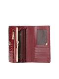 Středně velká lakovaná peněženka ve vínové barvě SANTI