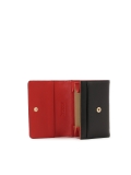 Černá peněženka s červeným vnitřkem MELLY