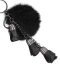 Dámská černá klíčenka EMMIE