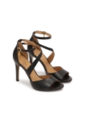 Vysoké sandály na jehlovém podpatku s křížovým páskem MEGAN
