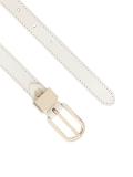 Stylový úzký dámský pásek v bílé barvě NOBLE