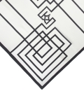Hedvábná šála s geometrickými vzory LEONIA