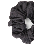 Saténová černá gumička do vlasů PAPILLON