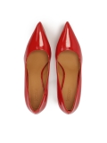 Červené lakované lodičky na platformě MADISON