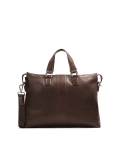 Hnědá kožená taška s rukojetí  IGNACE