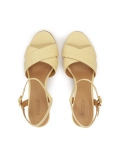 Světle žluté kožené sandály LILIAN