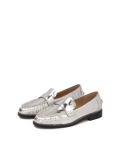 Stříbrné boty ve stylu mokasín CAHOKIA