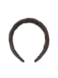 Tmavě hnědá prošívaná čelenka BURNETT