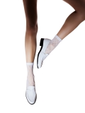 Tenké bílé vzorované ponožky JIL