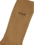 Světle hnědé pruhované ponožky  CARMY