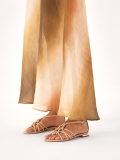 Béžové ploché žabkové sandály MADDIE