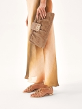 Béžové ploché žabkové sandály MADDIE