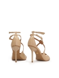 Elegantní sandály na podpatku s překříženými pásky a monogramem KAZAR MEGAN