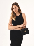 Malá černá kabelka s klopou BELE