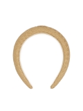 Světle hnědá papírová slaměná čelenka MOANA