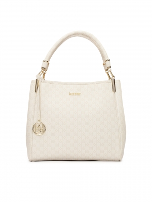 Velká městská taška přes rameno s kroužkem na klíče 