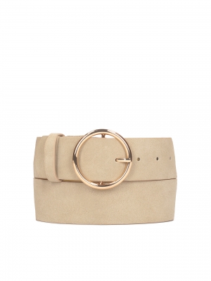 Dámský módní pásek s kulatou sponou