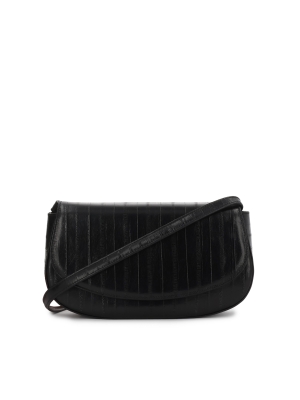 Černá pevná kabelka s jedinečným vzorem