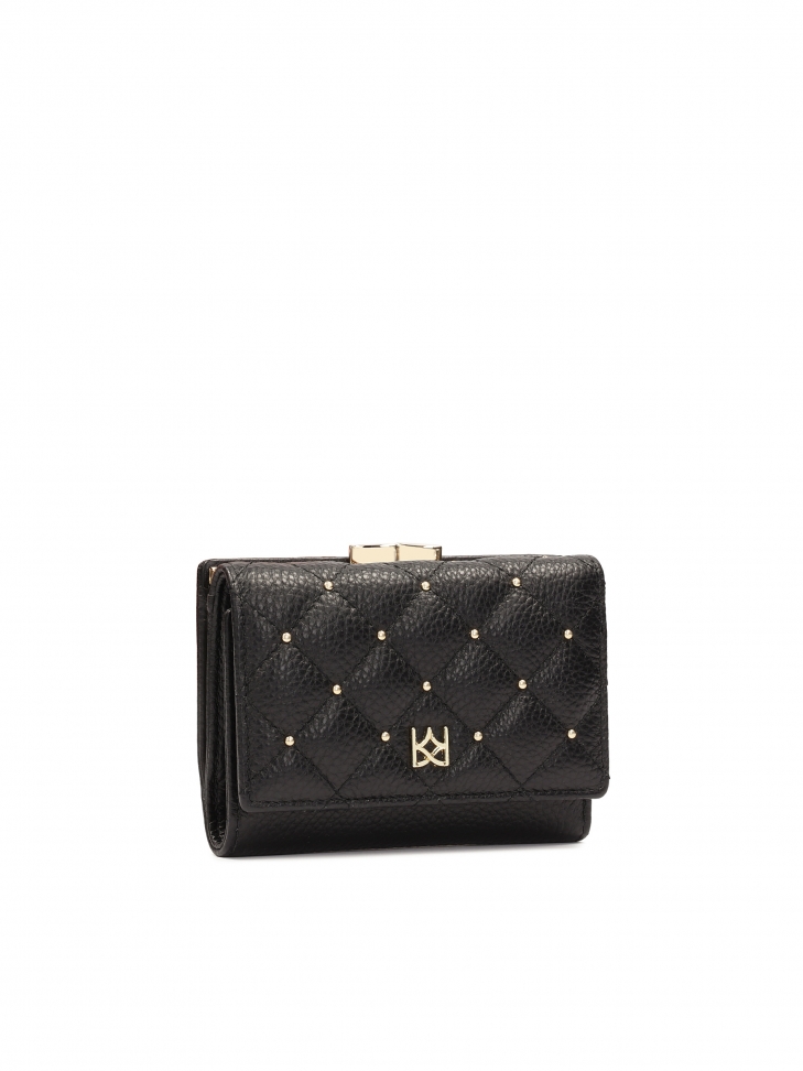 Prošívaná malá peněženka s kamínky  ASA