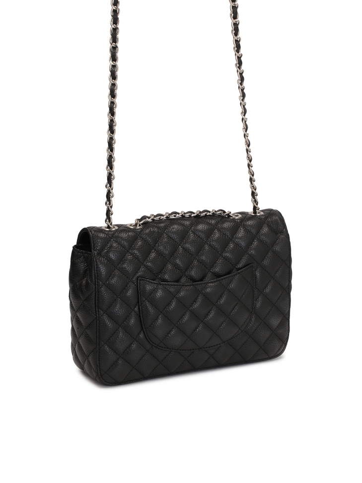 Prošívaná taška s řetízkem propleteným koženým řemínkem VIDIA