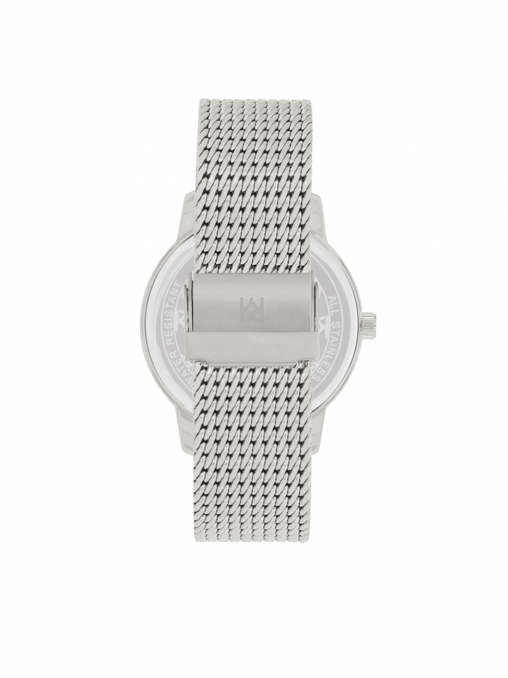Dámské hodinky ve stříbrné barvě na síťovaném náramku 