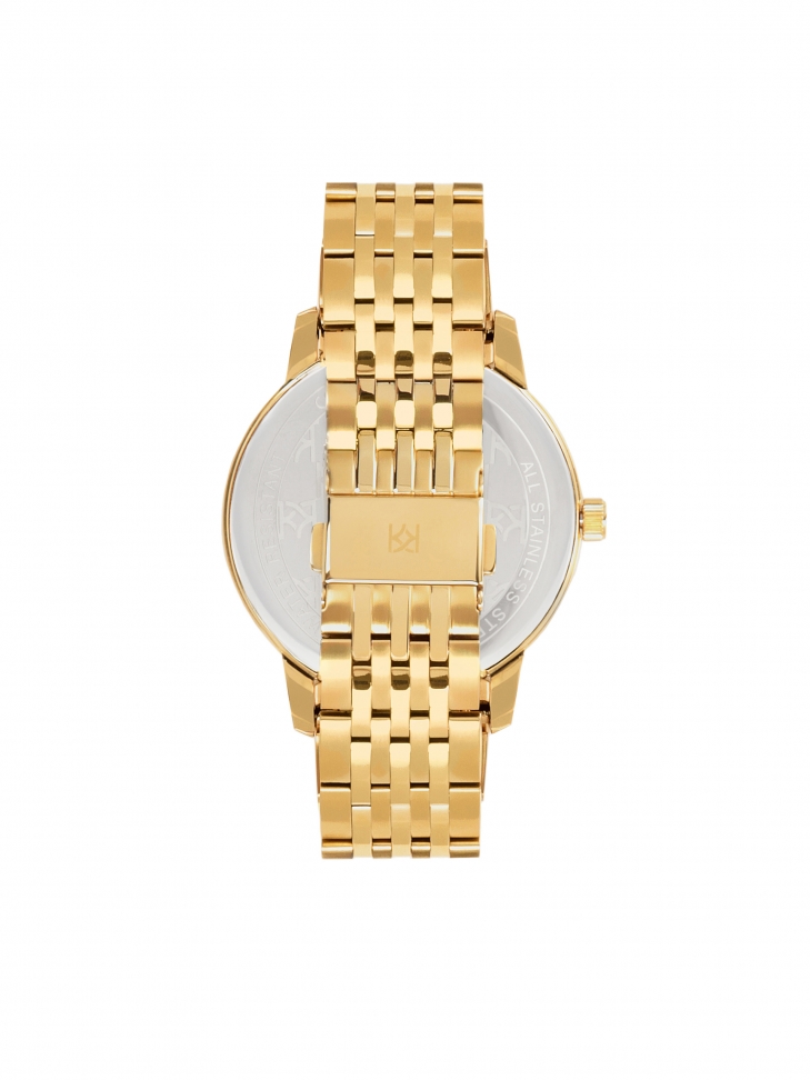 Zlaté hodinky s bordó ciferníkem 