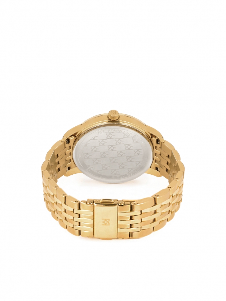 Zlaté hodinky s bordó ciferníkem 