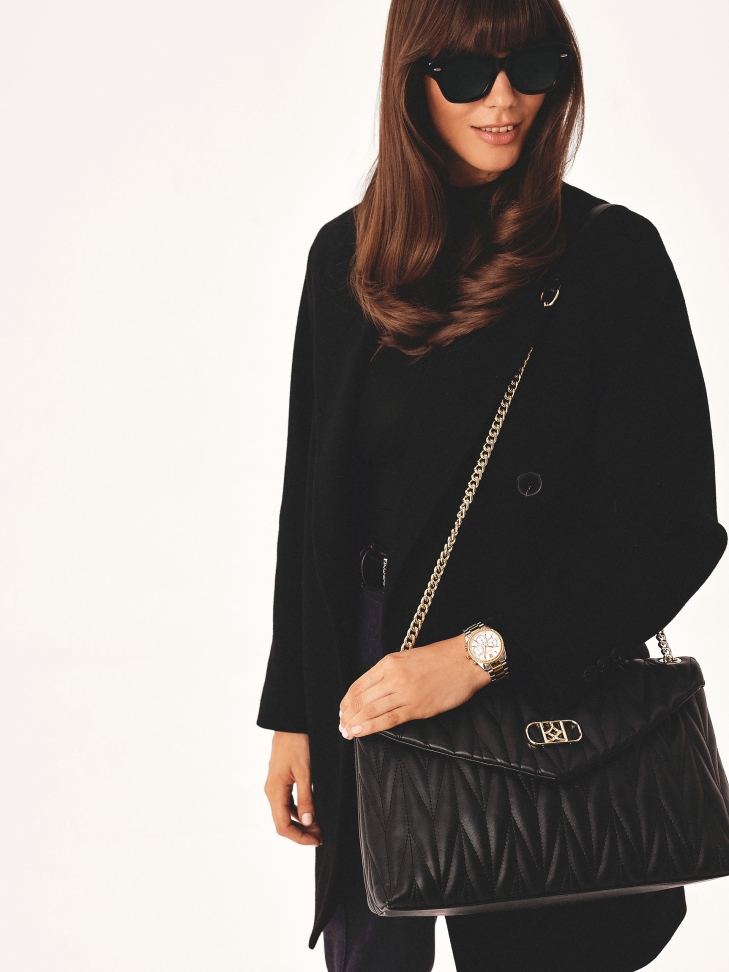 Stříbrné a zlaté hodinky s krystaly 