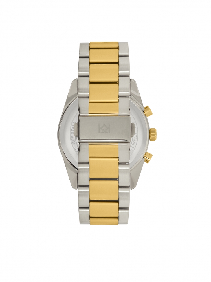 Stříbrné a zlaté hodinky s krystaly 