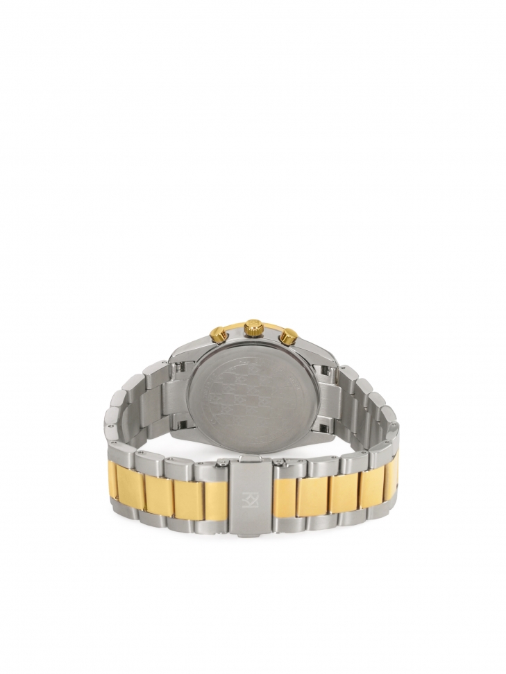 Stříbrné a zlaté hodinky s krystaly 