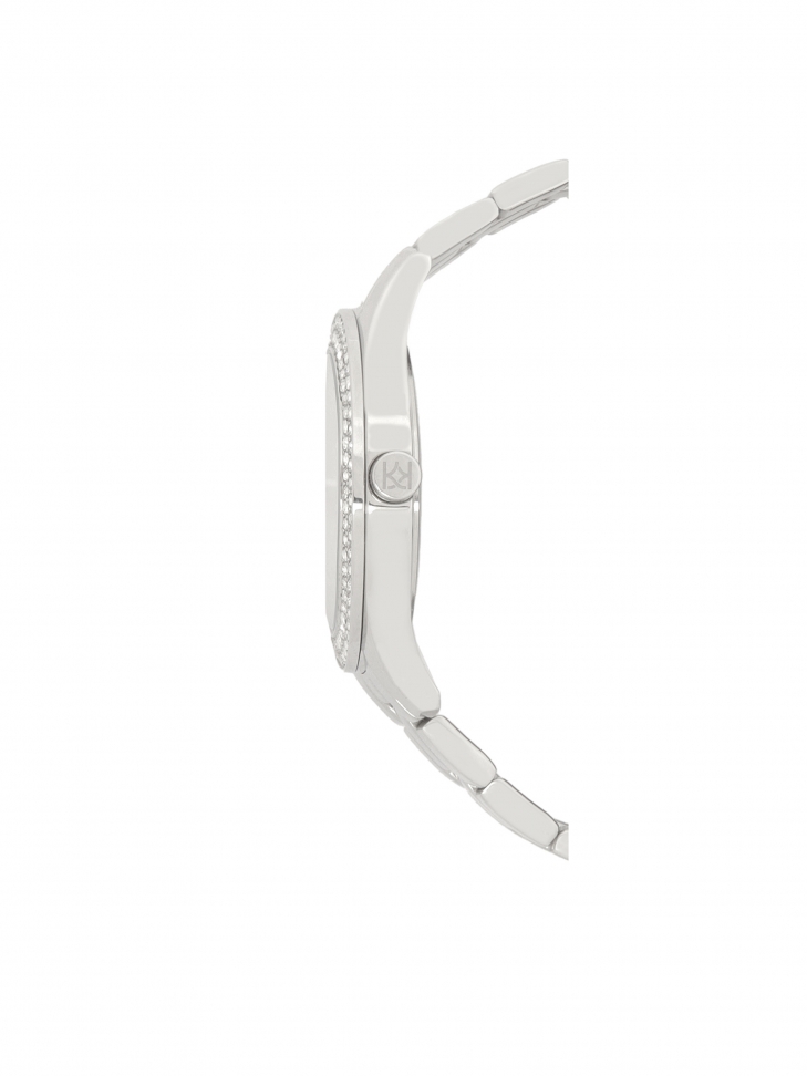 Stříbrné hodinky zdobené krystaly LADY GRACE