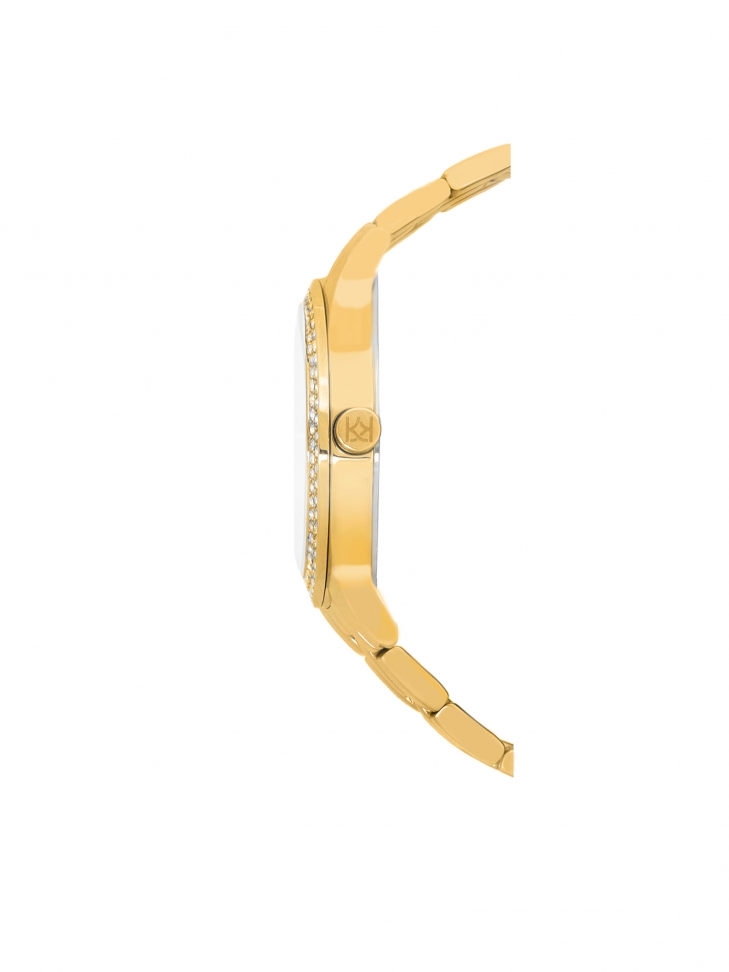 Zlaté hodinky s krystaly LADY GRACE