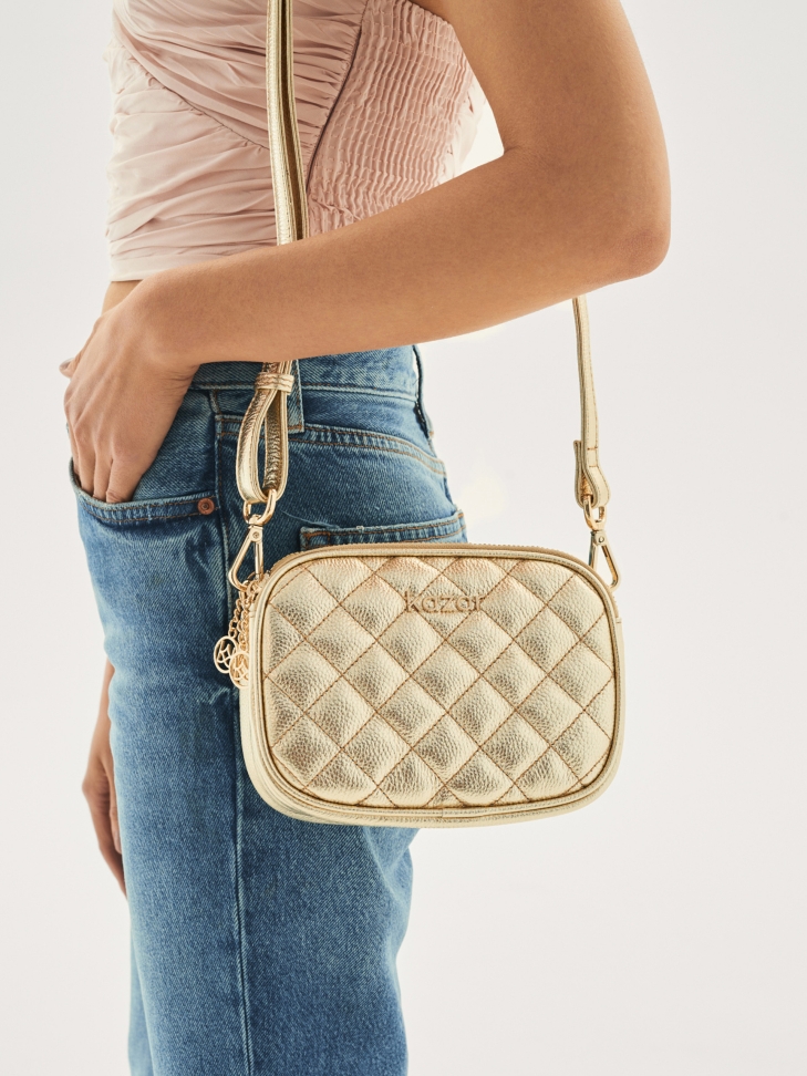 Dámská zlatá taška SONIA