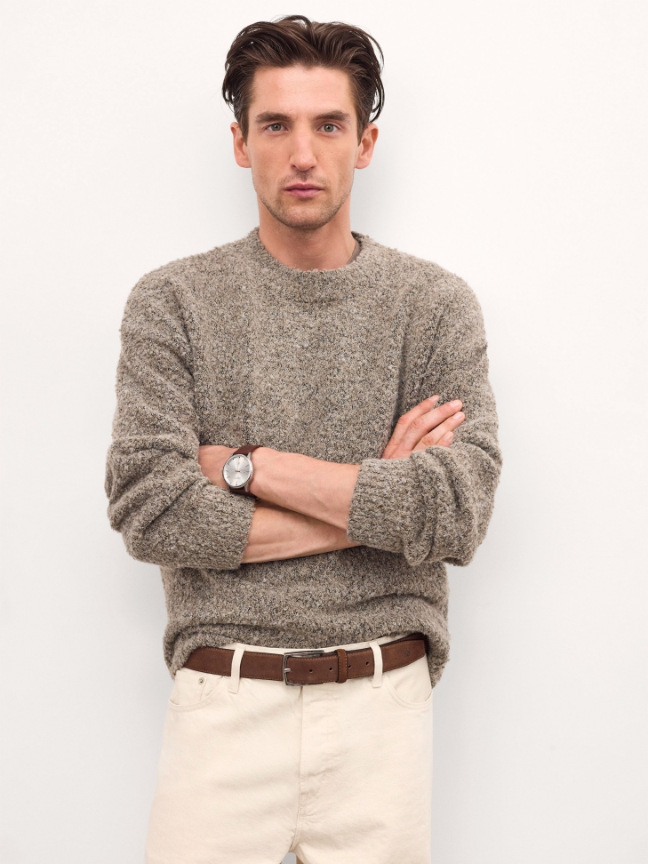 Minimalistické hodinky s hnědým řemínkem HERITAGE ELEGANCE