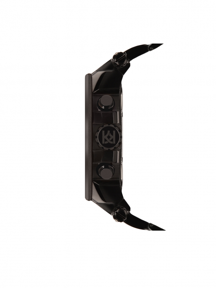 Černé pánské hodinky ve sportovním stylu URBAN STEEL