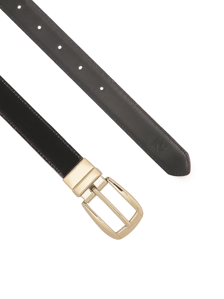 Černý oboustranný pásek MILL